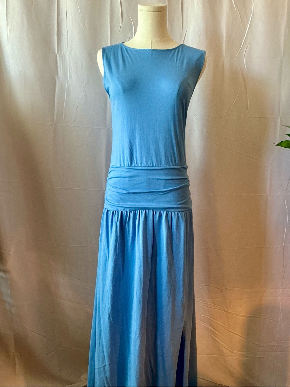 Nation LTD Cleo Laguna Blue Ruched Midi Dress Size S & M NWT - Picture 9 of 16
